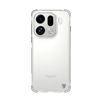 Coque Silicone Renforcée PROTECT pour OPPO Find X9 Pro Transparent