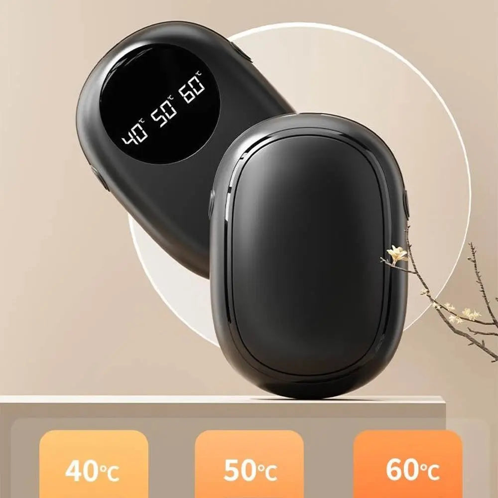 Chauffe Mains Rechargeable Magnétique Noir