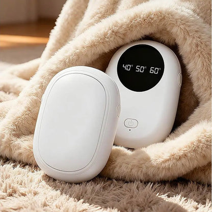 Chauffe Mains Rechargeable Magnétique Blanc