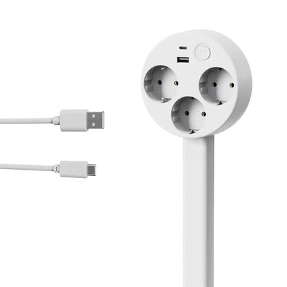 Multiprise Rallonge Télescopique avec Ports USB + USB-C