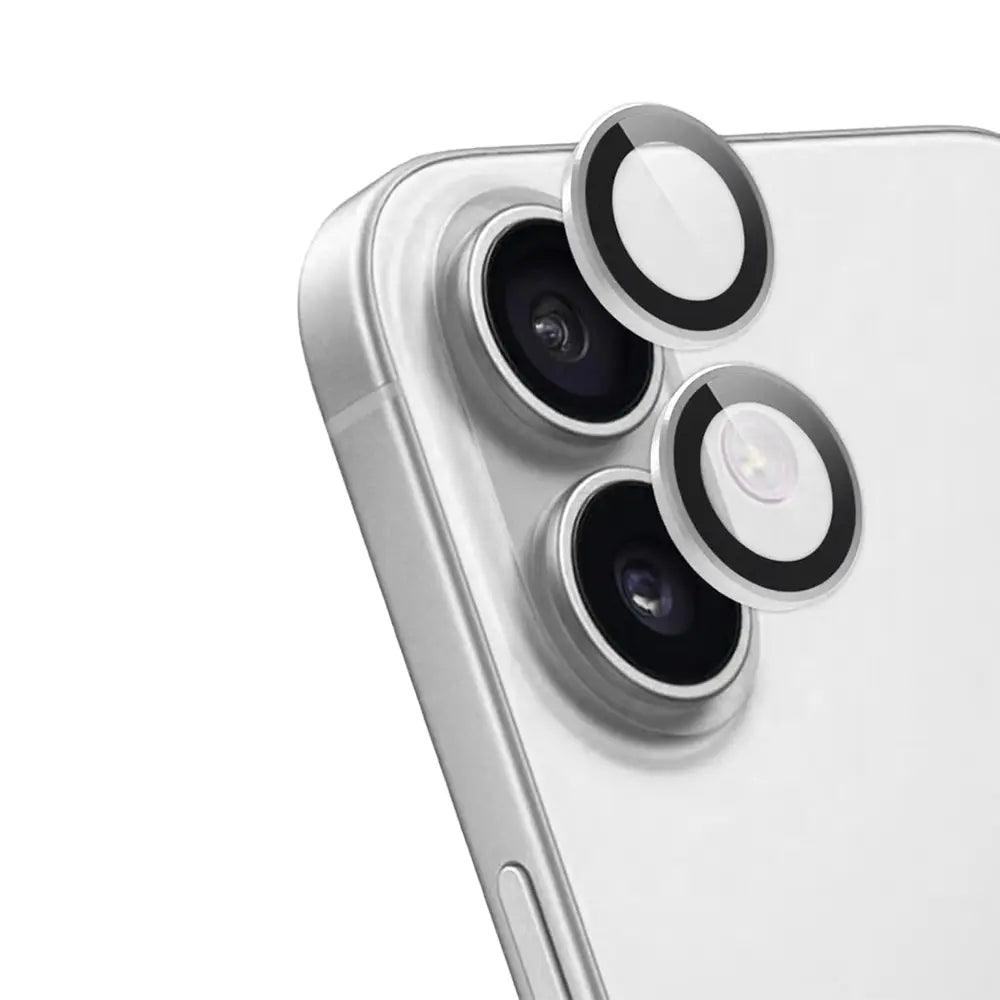 Protection Lentille Apple iPhone 16/iPhone 16 Plus Blanc