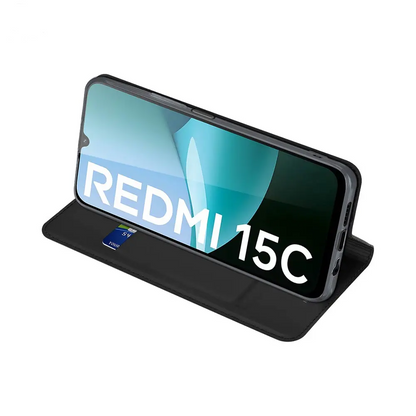 Housse de Protection Skin Pro Dux Ducis pour Xiaomi Redmi 15C 4G/Poco C85 4G/Redmi 15C 5G Noir