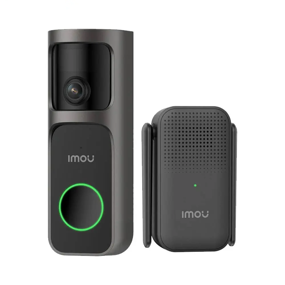 Sonnette Vidéo sans Fil IA Imou Doorbell 3 Kit avec Batterie 5000mAh et Répéteur Wi-Fi