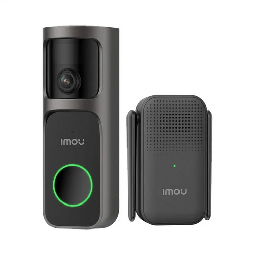 Sonnette Vidéo sans Fil IA Imou Doorbell 3 Kit avec Batterie 5000mAh et Répéteur Wi-Fi