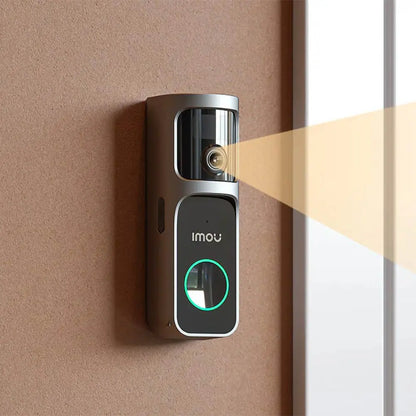 Sonnette Vidéo sans Fil IA Imou Doorbell 3 Kit avec Batterie 5000mAh et Répéteur Wi-Fi