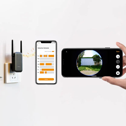 Sonnette Vidéo sans Fil IA Imou Doorbell 3 Kit avec Batterie 5000mAh et Répéteur Wi-Fi