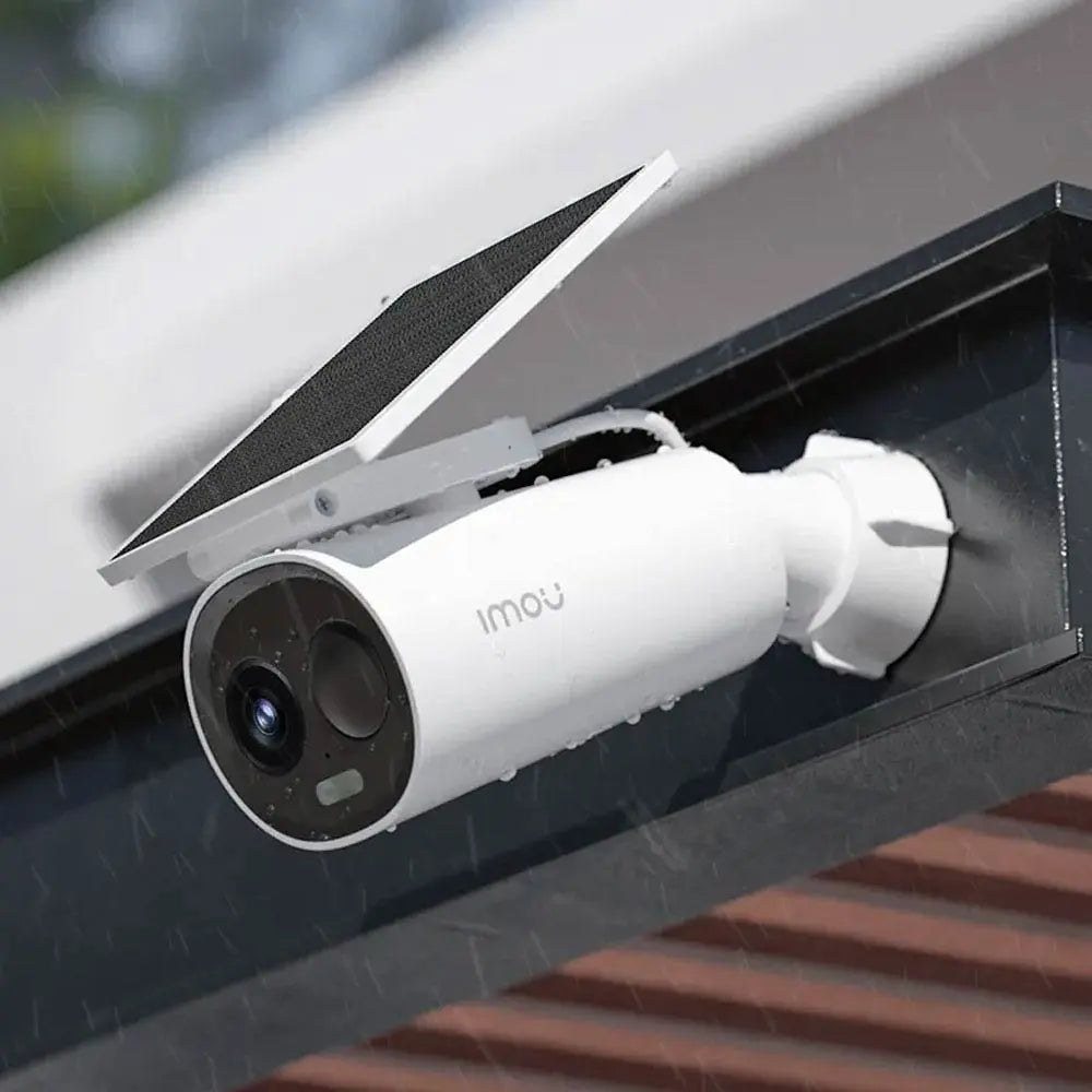 Caméra de Surveillance IA sans Fil Extérieure Imou Cell 3C All In One 3MP 2K Wi-Fi avec Batterie 5000mAh et Panneau Solaire IPC-K9DCP-3T0WE-V2-imou Blanc
