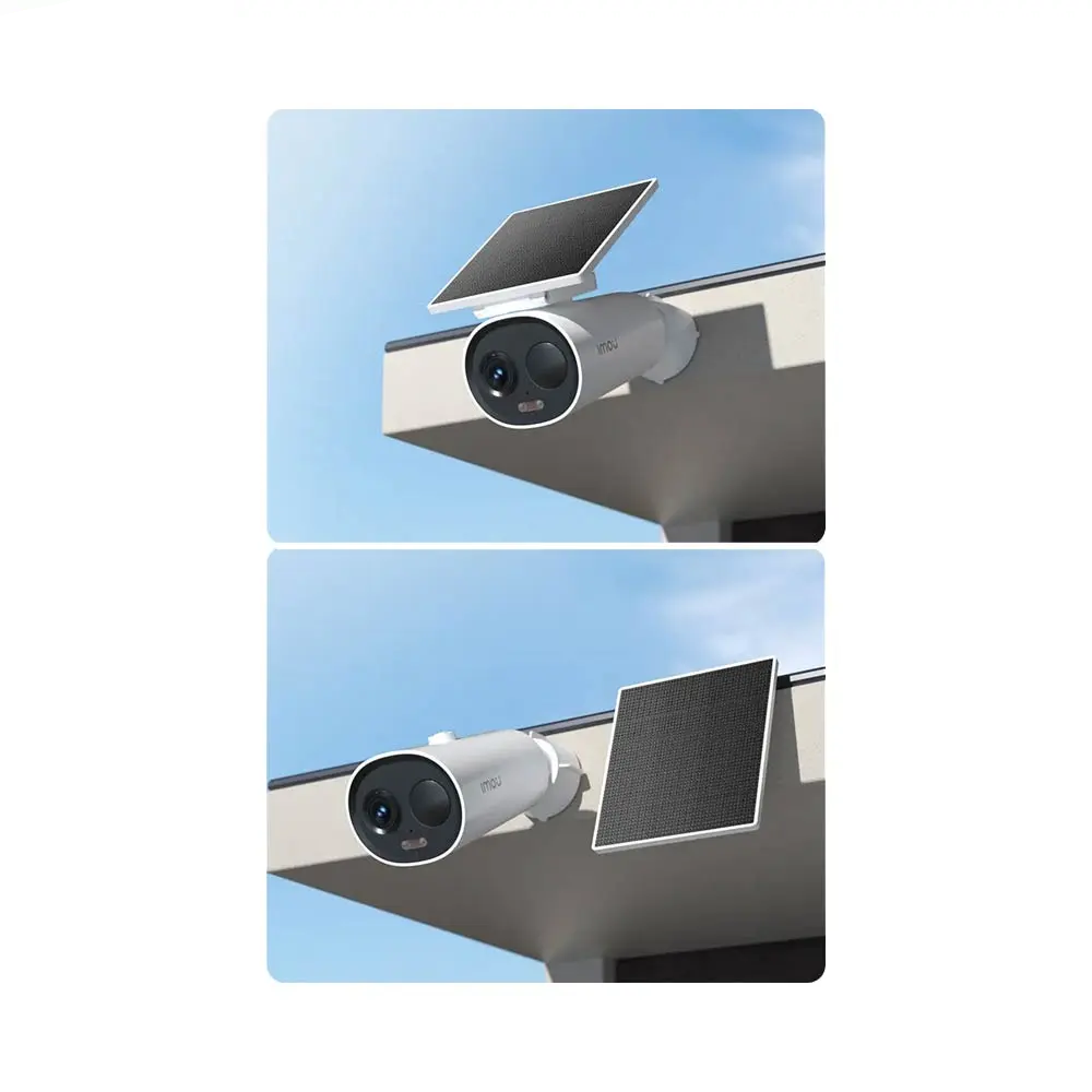 Caméra de Surveillance IA sans Fil Extérieure Imou Cell 3C All In One 3MP 2K Wi-Fi avec Batterie 5000mAh et Panneau Solaire IPC-K9DCP-3T0WE-V2-imou Blanc