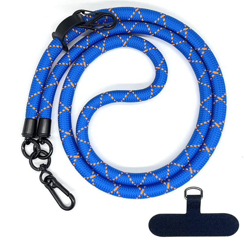 Cordon de téléphone en corde d’escalade 10 mm avec joint, bandoulière réglable pour téléphone portable et appareil photo, sangle anti-perte pour le cou