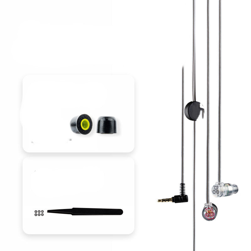 Écouteurs intra-auriculaires HiFi à micro avec transducteur dynamique micro-bobine