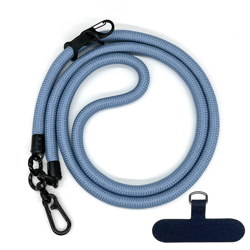 Cordon de téléphone en corde d’escalade 10 mm avec joint, bandoulière réglable pour téléphone portable et appareil photo, sangle anti-perte pour le cou