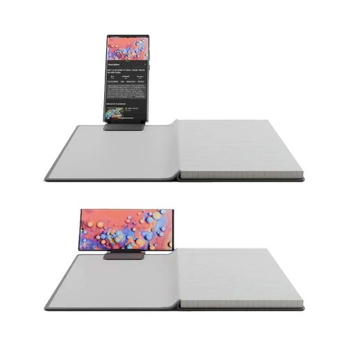 Support pour Smartphone Phoneside Note pour Carnet & Cahier Noir