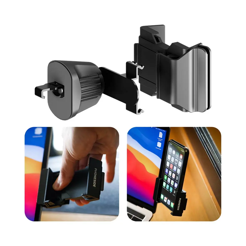 Support Smartphone pour Voiture & Ordinateur Phoneside Kit Carclip