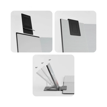Support pour Smartphone Phoneside Note pour Carnet & Cahier Marron