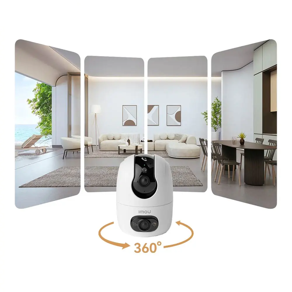 Caméra de Surveillance IA Intérieure Imou Ranger 2C 3MP+3MP Wi-Fi Pan & Tilt Two-way Talk avec Bouton d'Appel IPC-S20EP-6M0S