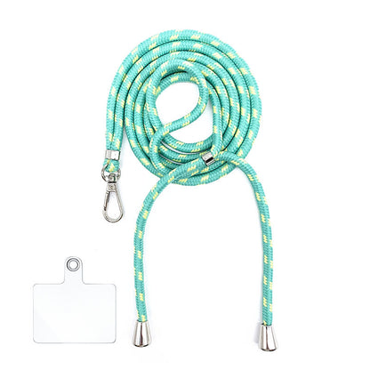 Cordon bandoulière en nylon 6 mm avec autocollants pour coque de téléphone