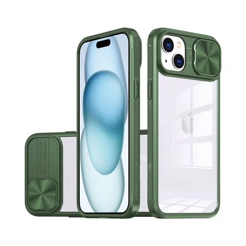 Coque de Protection IE027 PROTECT pour Apple iPhone 15 Vert Foncé