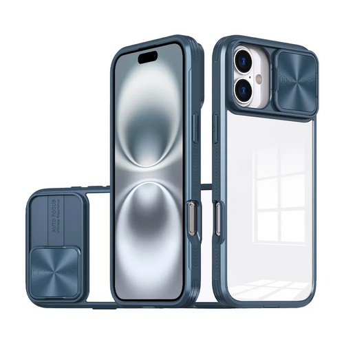 Coque de Protection IE027 PROTECT pour Apple iPhone 16 Plus Bleu Marine