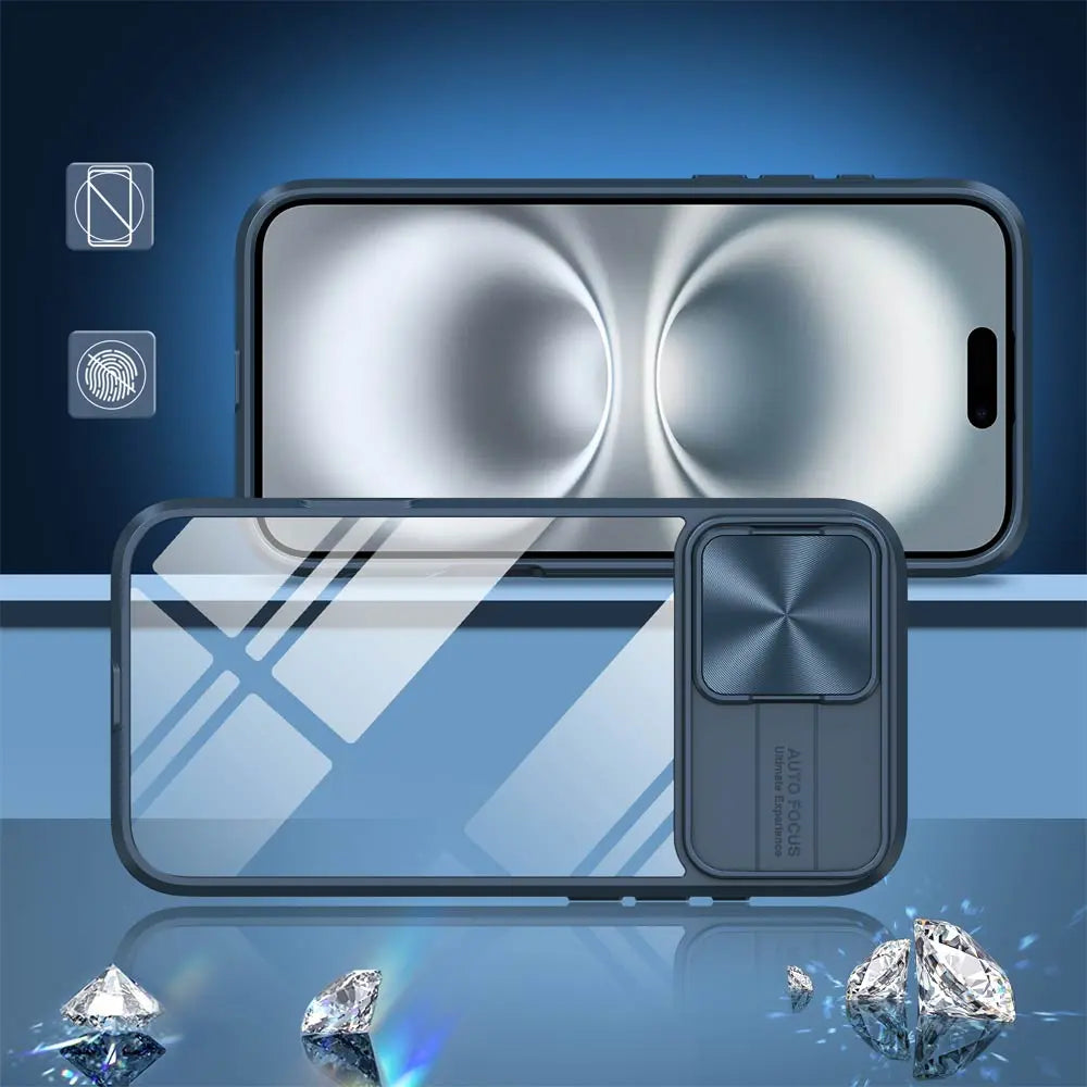 Coque de Protection IE027 PROTECT pour Apple iPhone 16 Plus Bleu Marine