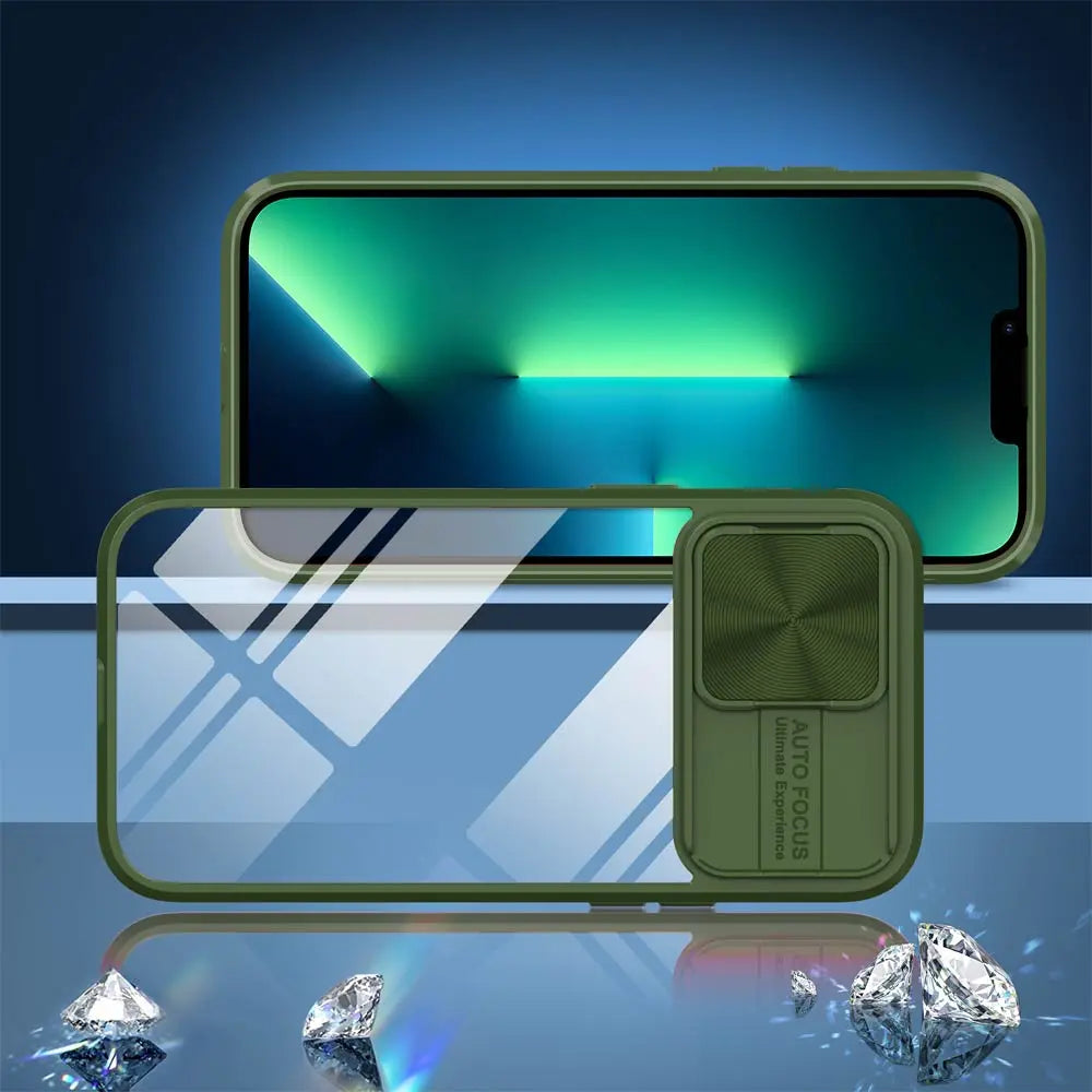 Coque de Protection IE027 PROTECT pour Apple iPhone 13 Pro Vert Foncé