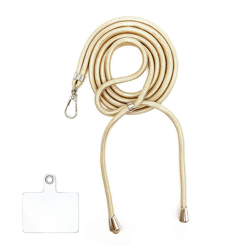 Cordon bandoulière en nylon 6 mm avec autocollants pour coque de téléphone