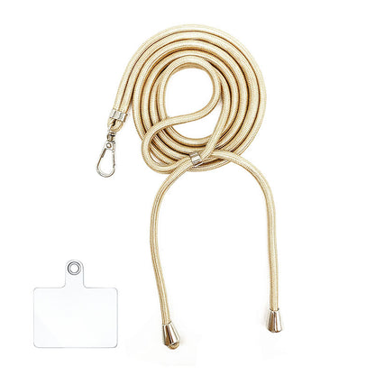 Cordon bandoulière en nylon 6 mm avec autocollants pour coque de téléphone