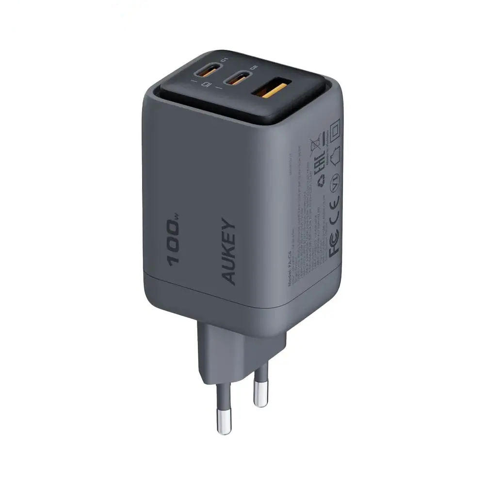 Chargeur Secteur Multi AUKEY PA-C5 100W Gris