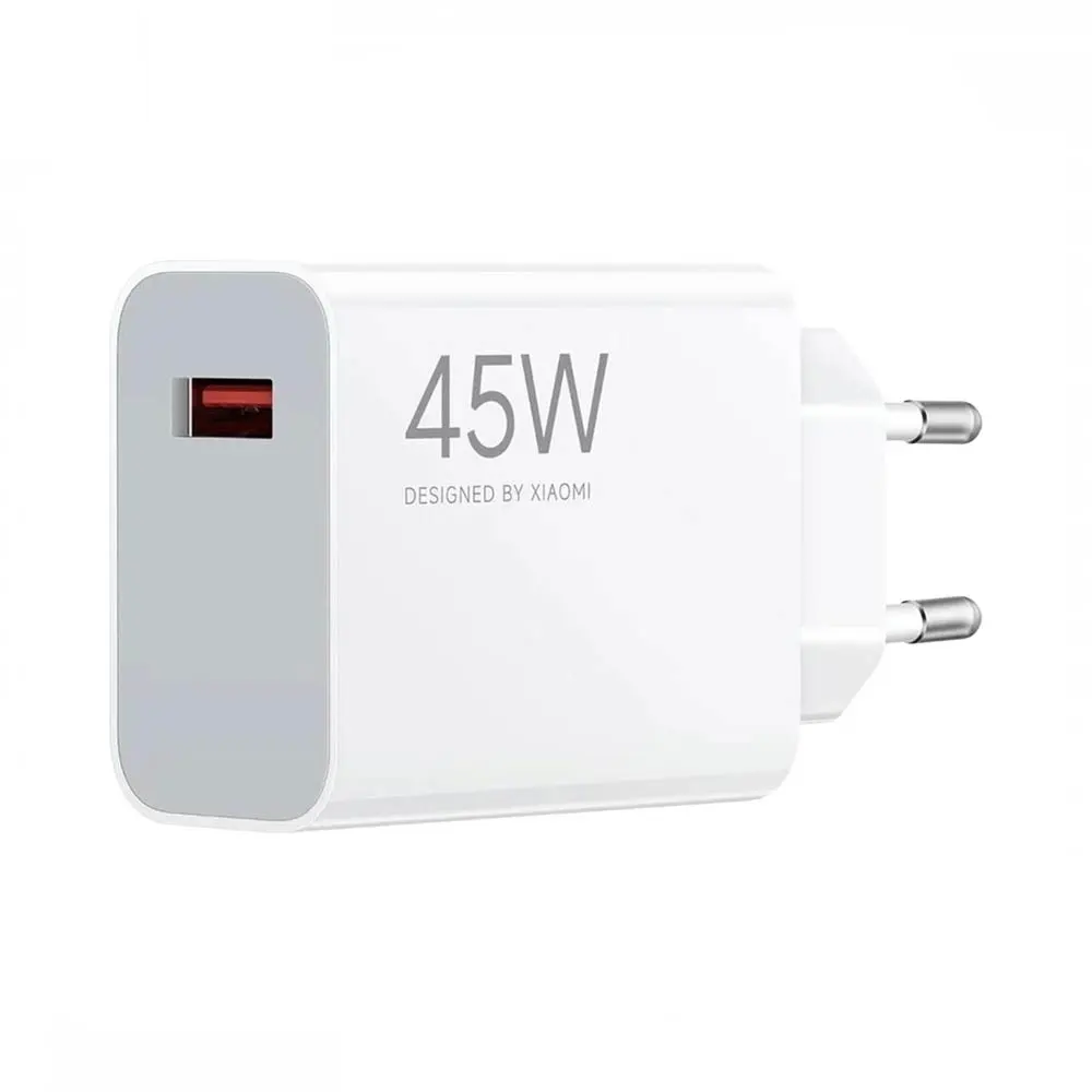Chargeur Secteur USB Xiaomi HyperCharge Combo 45W avec Câble USB-C Blanc