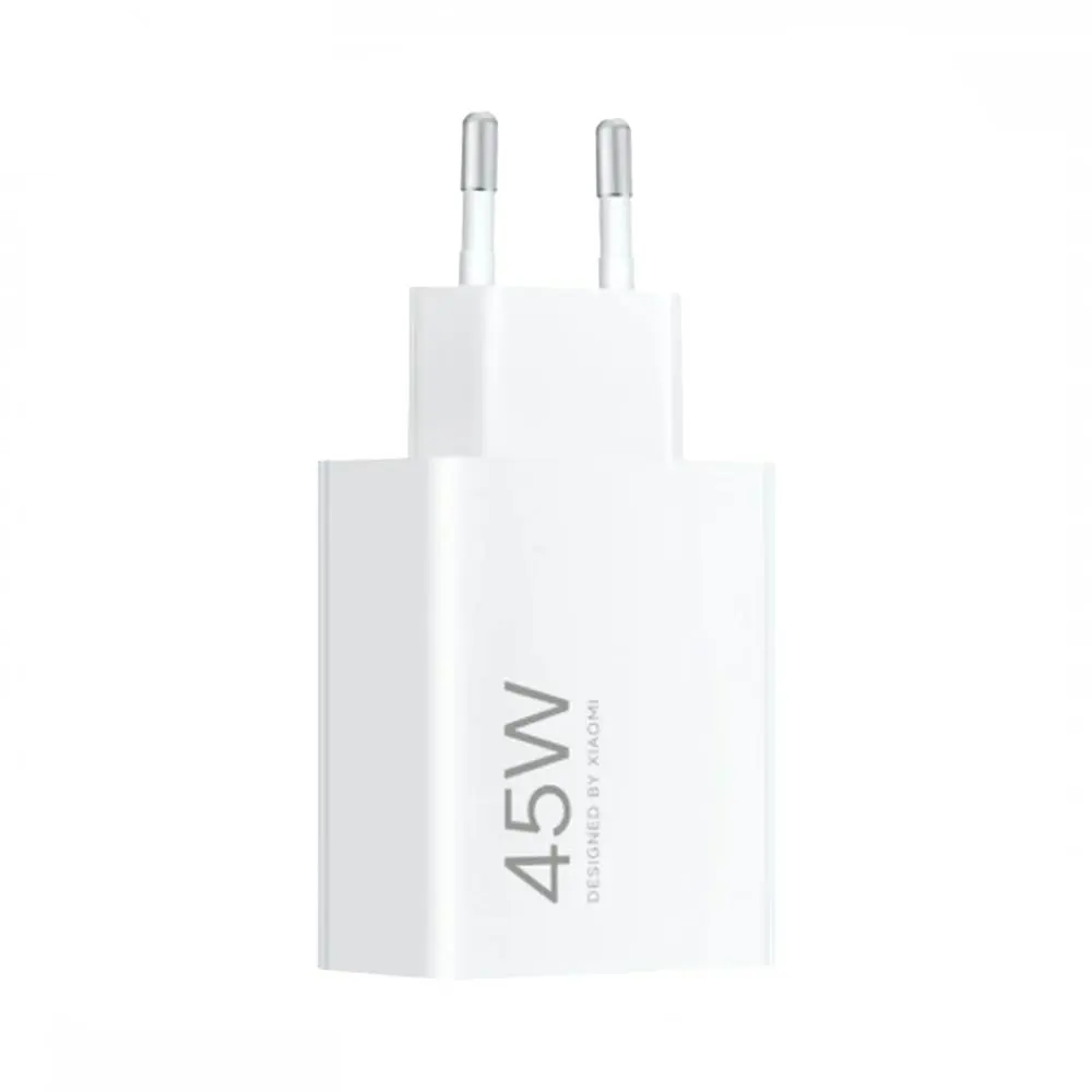 Chargeur Secteur USB Xiaomi HyperCharge Combo 45W avec Câble USB-C Blanc