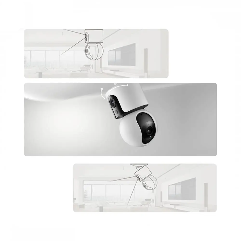 Caméra de Surveillance IA Intérieure C300 Dual 3MP+3MP 2K Wi-Fi BHR9166EU Blanc