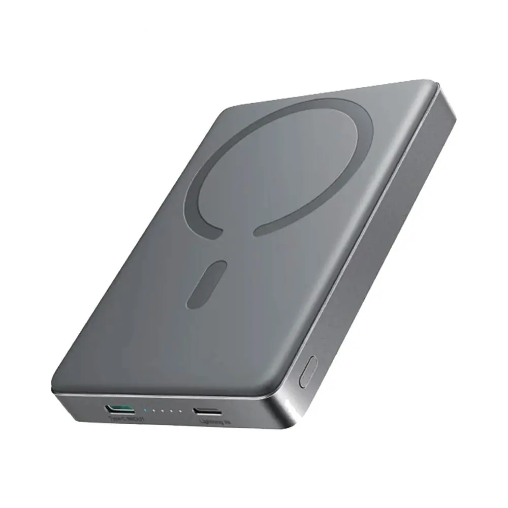 Batterie Externe Power Bank Sans Fil Magnétique JOYROOM JR-PBM08 Pro Ultra Fine 10000mAh 22.5W Titane Naturel