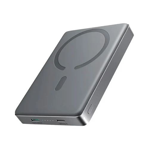 Batterie Externe Power Bank Sans Fil Magnétique JOYROOM JR-PBM08 Pro Ultra Fine 10000mAh 22.5W Titane Naturel