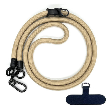 Cordon de téléphone en corde d’escalade 10 mm avec joint, bandoulière réglable pour téléphone portable et appareil photo, sangle anti-perte pour le cou