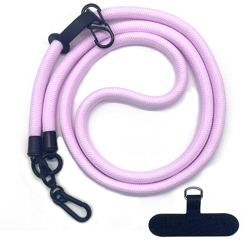 Cordon de téléphone en corde d’escalade 10 mm avec joint, bandoulière réglable pour téléphone portable et appareil photo, sangle anti-perte pour le cou