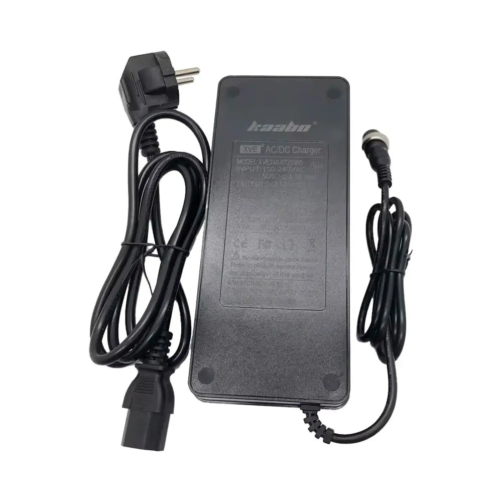 Chargeur Trottinette Electrique Charge Rapide 67.2V 3.5A XVE Kaabo Mantis 10 Plus V2, Mantis 10 Pro, Mantis King GT & Wolf Warrior X GT
