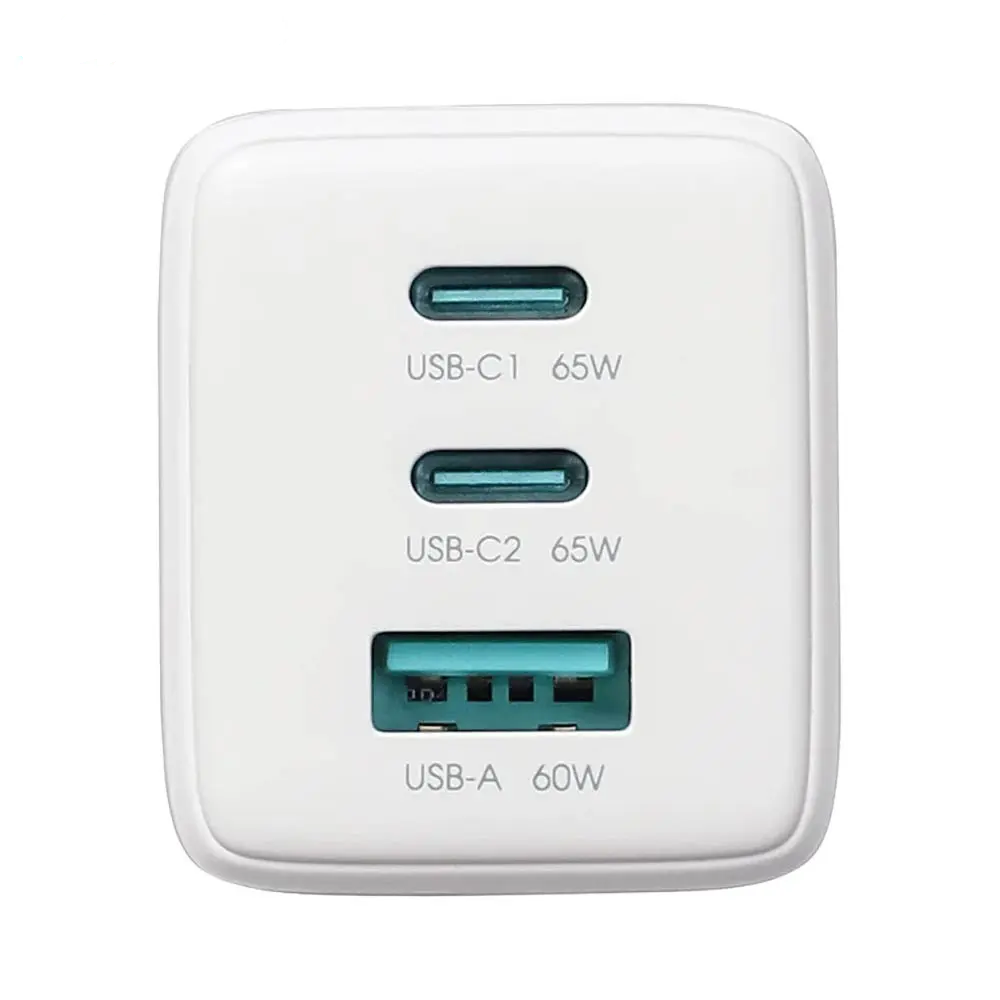 Chargeur Secteur Multi GaN JOYROOM JR-TG10 65W avec Câble USB-C vers USB-C 100W 1.2m Blanc