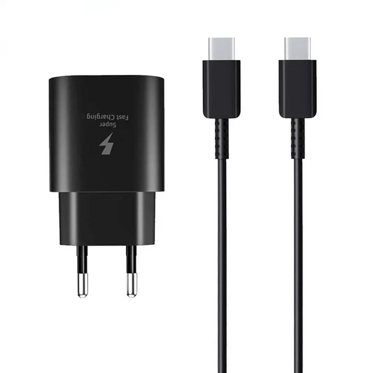 Chargeur Secteur USB-C d-power J8545B 45W avec Câble USB-C Noir