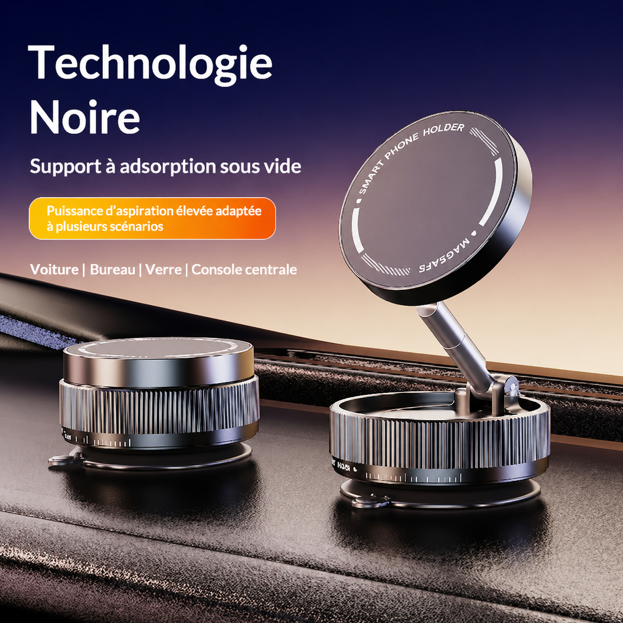 Support chargeur de téléphone magnétique de bureau et de voiture, pratique pour la navigation