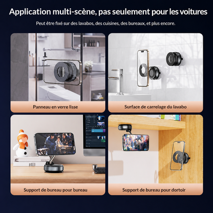Support chargeur de téléphone magnétique de bureau et de voiture, pratique pour la navigation