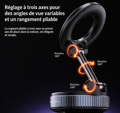 Support chargeur de téléphone magnétique de bureau et de voiture, pratique pour la navigation