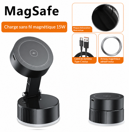 Support chargeur de téléphone magnétique de bureau et de voiture, pratique pour la navigation