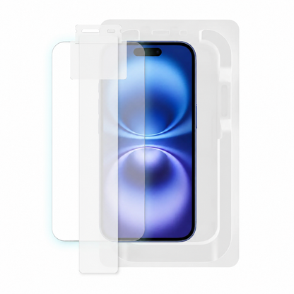 Verre Trempé (x2) avec Applicateur Installation Facile PROTECT pour Apple iPhone 15 & iPhone 16