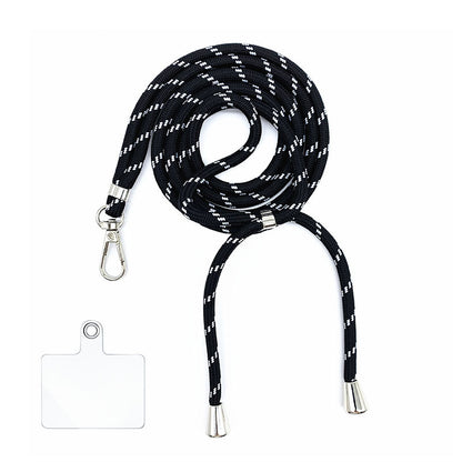 Cordon bandoulière en nylon 6 mm avec autocollants pour coque de téléphone