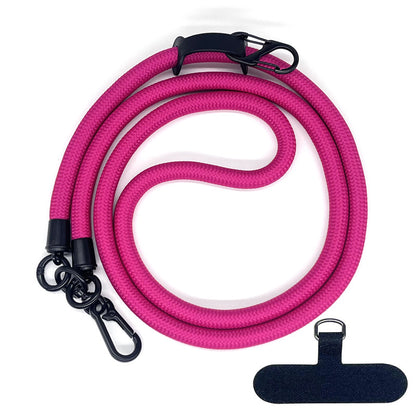 Cordon de téléphone en corde d’escalade 10 mm avec joint, bandoulière réglable pour téléphone portable et appareil photo, sangle anti-perte pour le cou