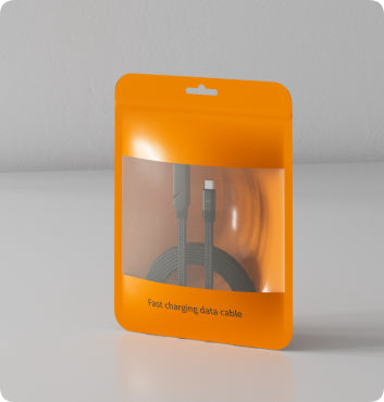 Câble de charge rapide 2-en-1 avec support pliable pour téléphone et tablette, Type-C vers Type-C / USB-A vers Type-C