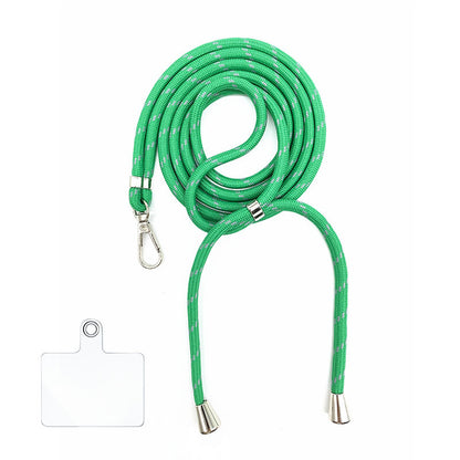Cordon bandoulière en nylon 6 mm avec autocollants pour coque de téléphone