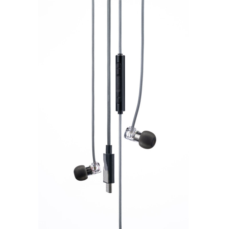 Écouteurs intra-auriculaires HiFi à micro avec transducteur dynamique micro-bobine