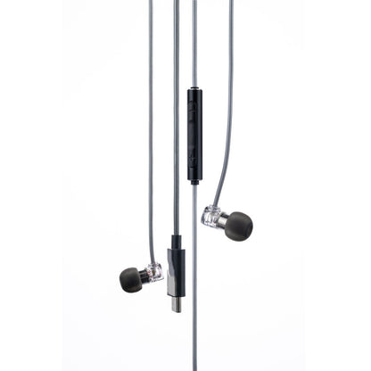 Écouteurs intra-auriculaires HiFi à micro avec transducteur dynamique micro-bobine