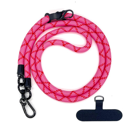 Cordon de téléphone en corde d’escalade 10 mm avec joint, bandoulière réglable pour téléphone portable et appareil photo, sangle anti-perte pour le cou