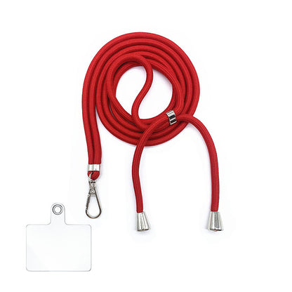 Cordon bandoulière en nylon 6 mm avec autocollants pour coque de téléphone